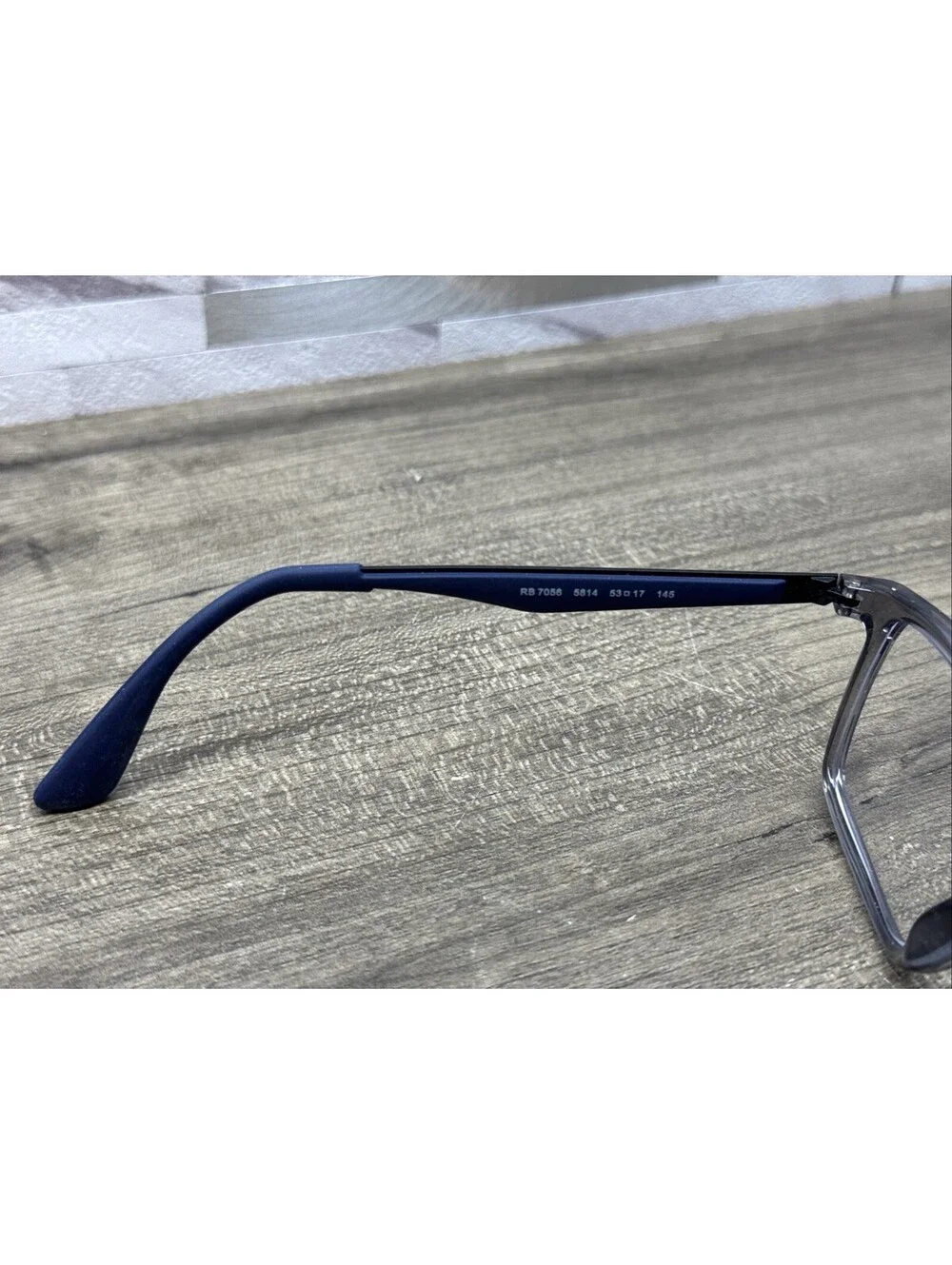 Ray Ban RB 7056 5814 Eyeglasses 53[]17-145 Grey Rectangular Men Frames Only